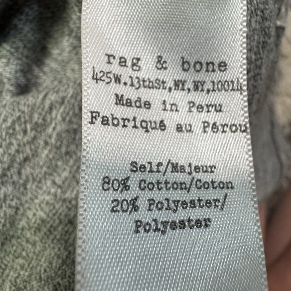 Rag & Bone Standard Issue Polo Shirt Adult XLHeather Gray rb Logo Casual - Picture 6 of 8